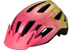 2021 Specialized Shuffle LED MIPS Youth Helmet In Yellow And Acid Pink
