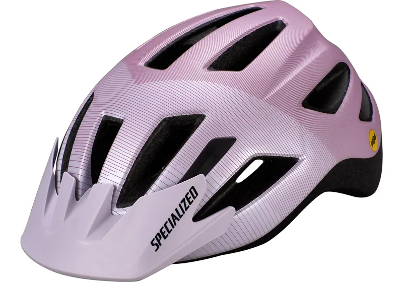 2021 Specialized Shuffle LED MIPS Youth Helmet In Lilac And Dusty Lilac