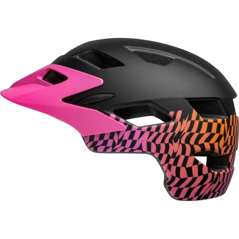 Bell Sidetrack Child Bike Helmet In Black And Pink - Image 2