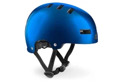 Bluegrass Superbold BMX Dirt Helmet In Metallic Blue