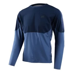 Troy Lee Designs Drift Long Sleeve Jersey In Solid Blue Mirage