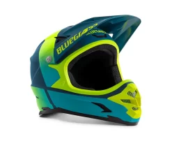 Bluegrass Intox Full-Face Helmet For Downhill And BMX In Blue And Fluo