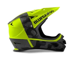 Bluegrass Intox Full-Face Helmet For Downhill And BMX In Fluo Camo