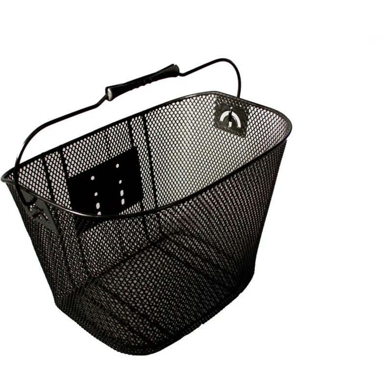 M Part Mesh Quick Release Bike Basket In Black