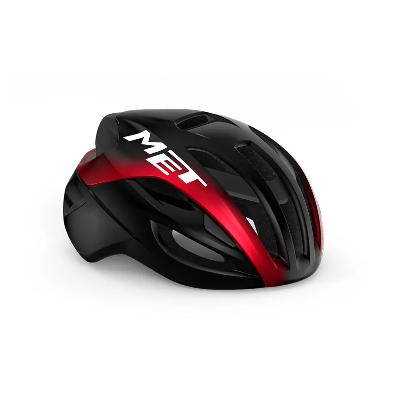 2023 MET Rivale MIPS Road Cycling Helmet In Black Red Mettalic