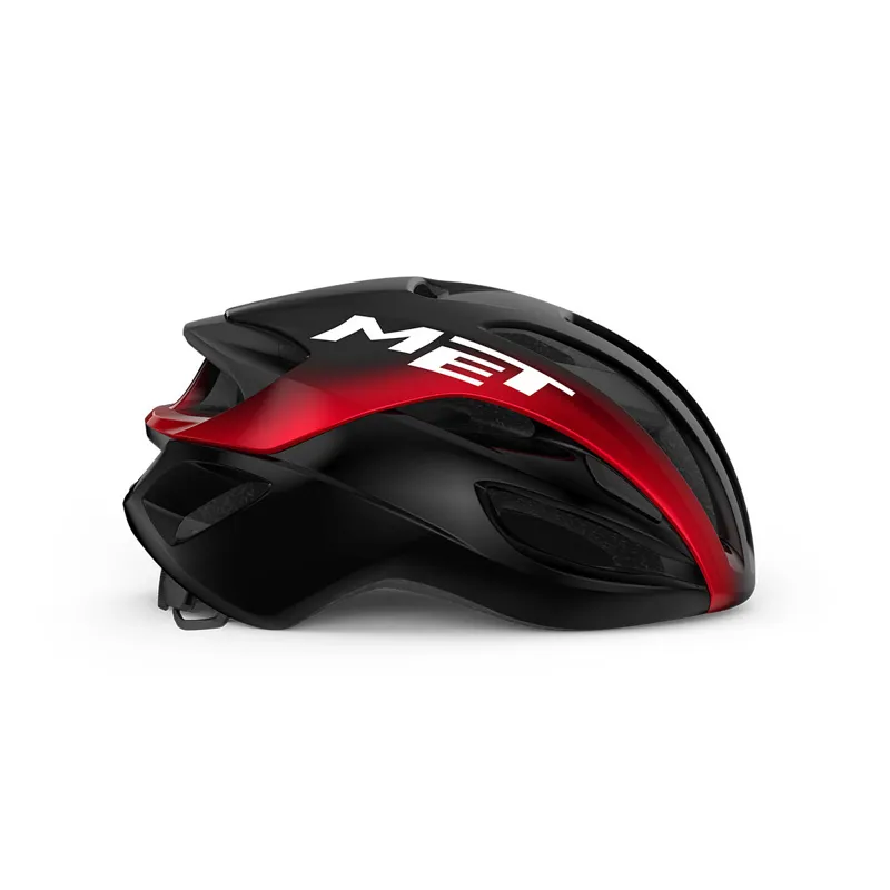 2023 MET Rivale MIPS Road Cycling Helmet In Black Red Mettalic - Image 2