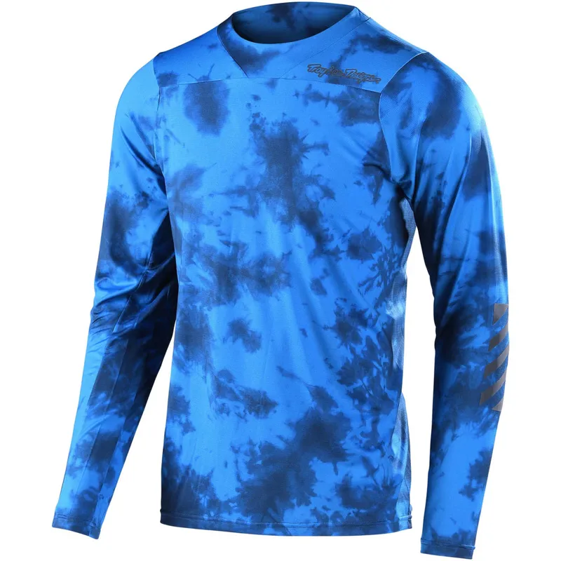 2022 Troy Lee Designs Skyline Long Sleeve Mountain Bike Jersey In Blue