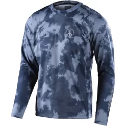 Troy Lee Designs Flowline Long Sleeve Mountain Bike Jersey In Charcoal