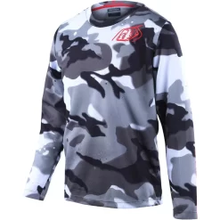 Troy Lee Designs Youth Flowline Long Sleeve MTB Jersey In White