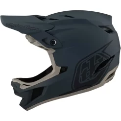Troy Lee Designs D4 Composite MIPS Full Face Helmet In Stealth Grey