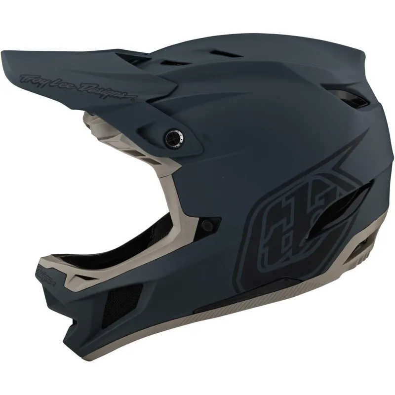 Troy Lee Designs D4 Composite MIPS Full Face Helmet In Stealth Grey