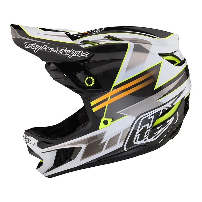 Troy Lee Designs D4 Carbon MIPS Full Face Helmet In Saber Grey