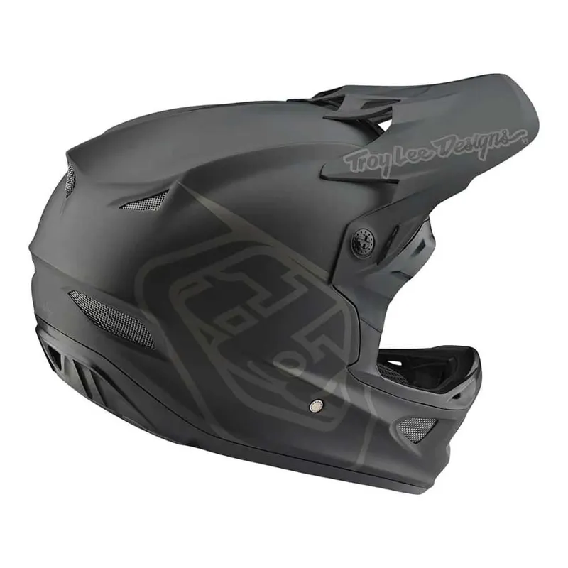 Troy Lee Designs D3 Fiberlite Full Face Helmet In Mono Black - Image 3