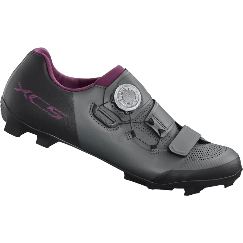 Shimano XC5W Women's SPD XC MTB Shoes In Grey - Image 2