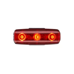 Cateye Rapid Micro Usb Rechargeable 15 Lumen Rear Bike Light In Red