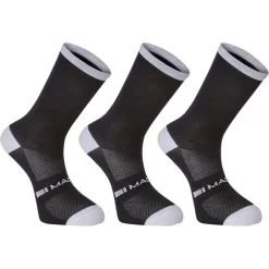 Madison Freewheel Long Cycling Socks 3 Pack In Black