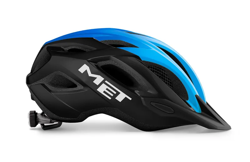 MET Crossover Helmet In Black And Blue - Image 6