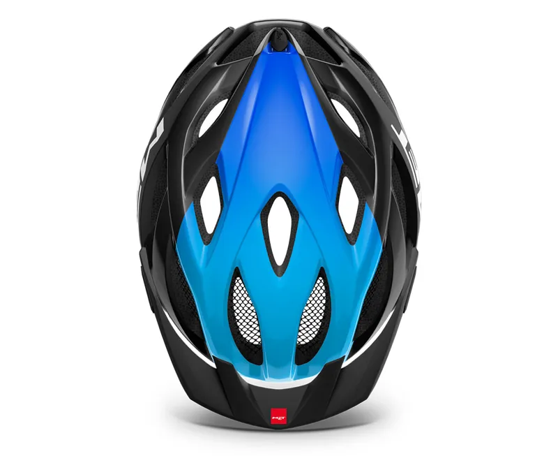 MET Crossover Helmet In Black And Blue - Image 2