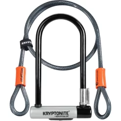 Kryptonite Kryptolok Standard U-Lock With 4ft Kryptoflex Cable Sold Secure Gold