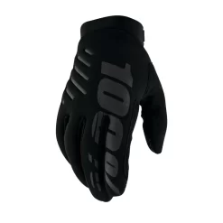 100% Brisker Cold Weather Youth Gloves In Black/Grey