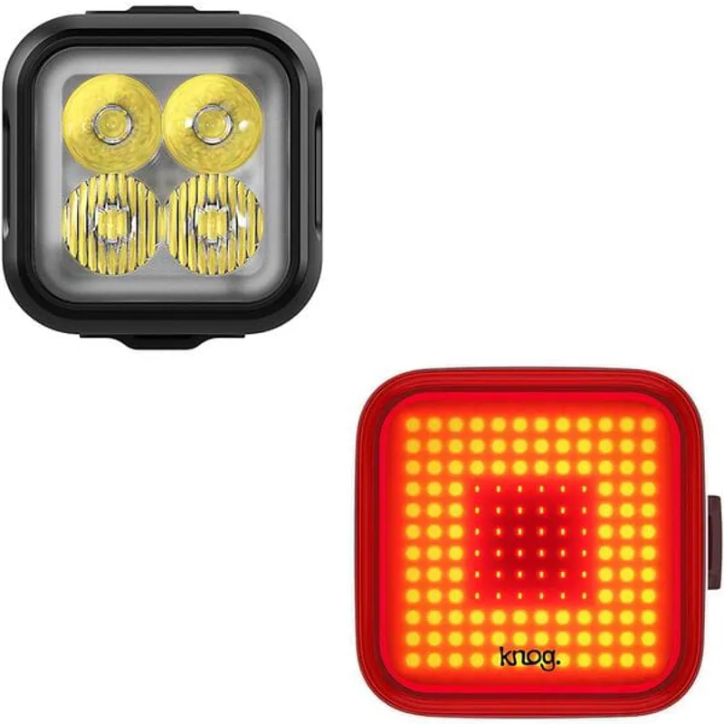 KNOG Blinder Pro 600 And Blinder Square Rear Light Set In Black