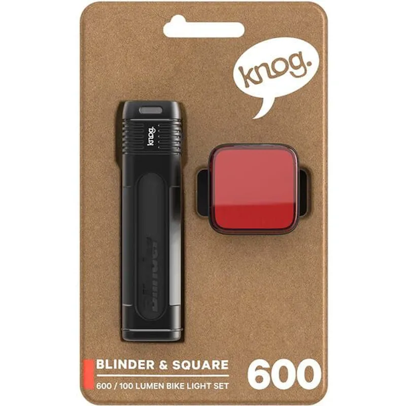 KNOG Blinder Pro 600 And Blinder Square Rear Light Set In Black - Image 2