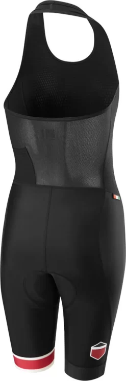 Madison Sportive Race Halter Neck Womens Bib Shorts In Black