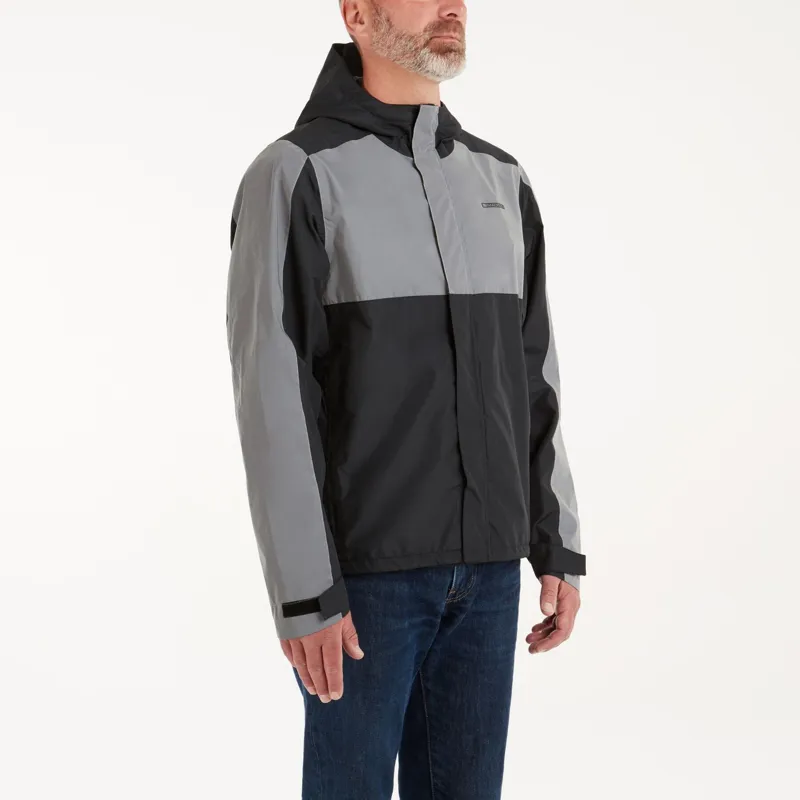 Madison Stellar FiftyFifty Reflective Mens Waterproof Jacket In Black - Image 3
