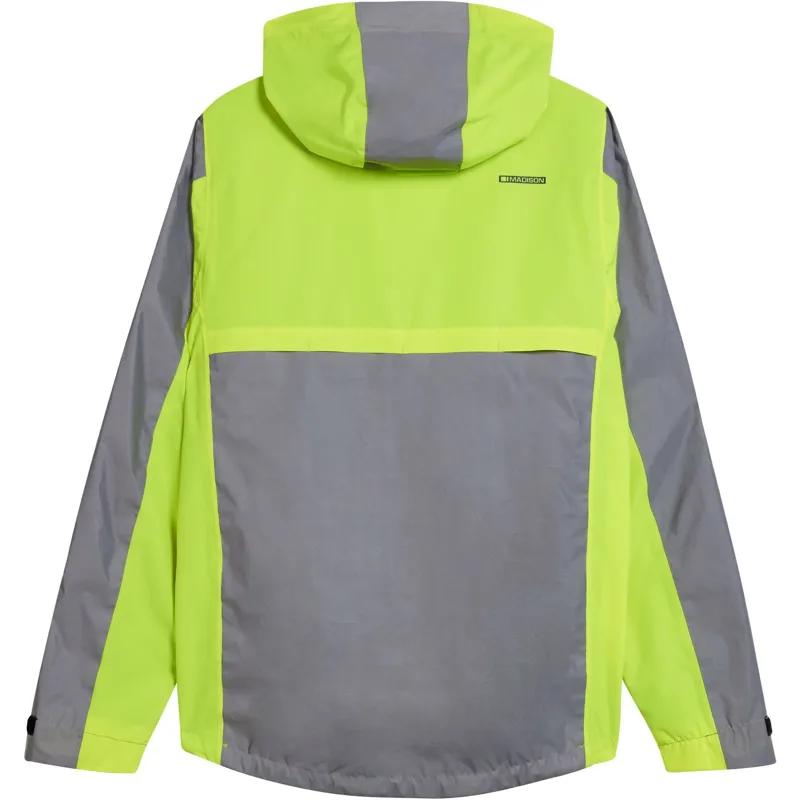 Madison Stellar FiftyFifty Reflective Mens Waterproof Jacket In Hi-Viz - Image 6