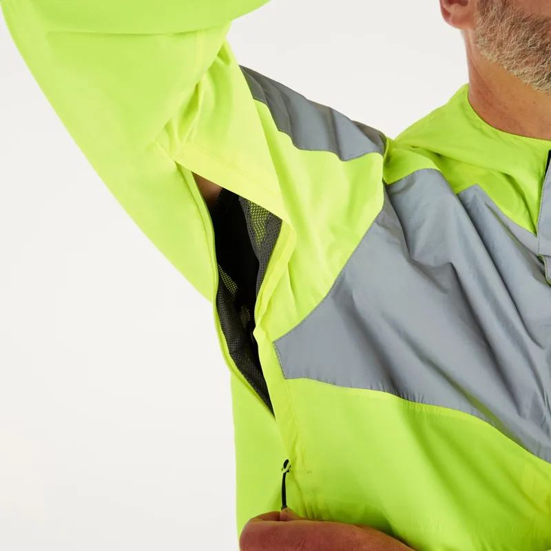 Madison Stellar FiftyFifty Reflective Mens Waterproof Jacket In Hi-Viz