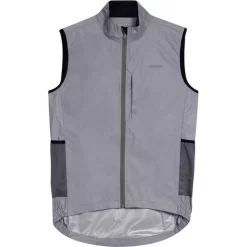 Madison Stellar Shine Men's Reflective SR Cycling Gilet In Grey