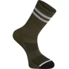 Madison Roam Extra Long Cycling Sock In Olive Green