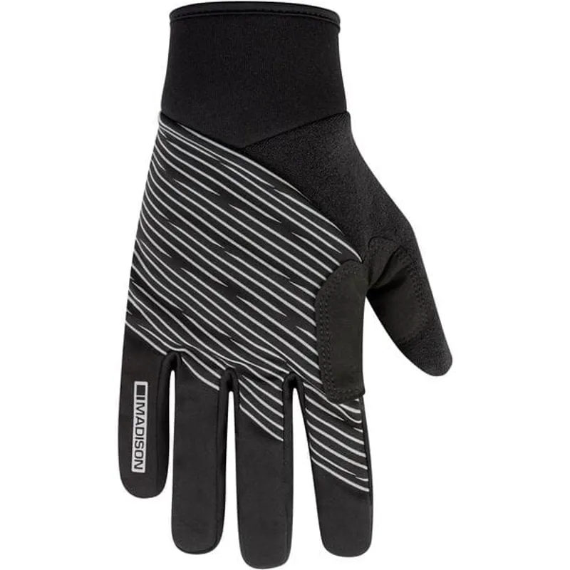 Madison Stellar Reflective Windproof Thermal Gloves In Black