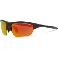 Madison Mission Glasses In Matt Black With Fire Mirror Lens