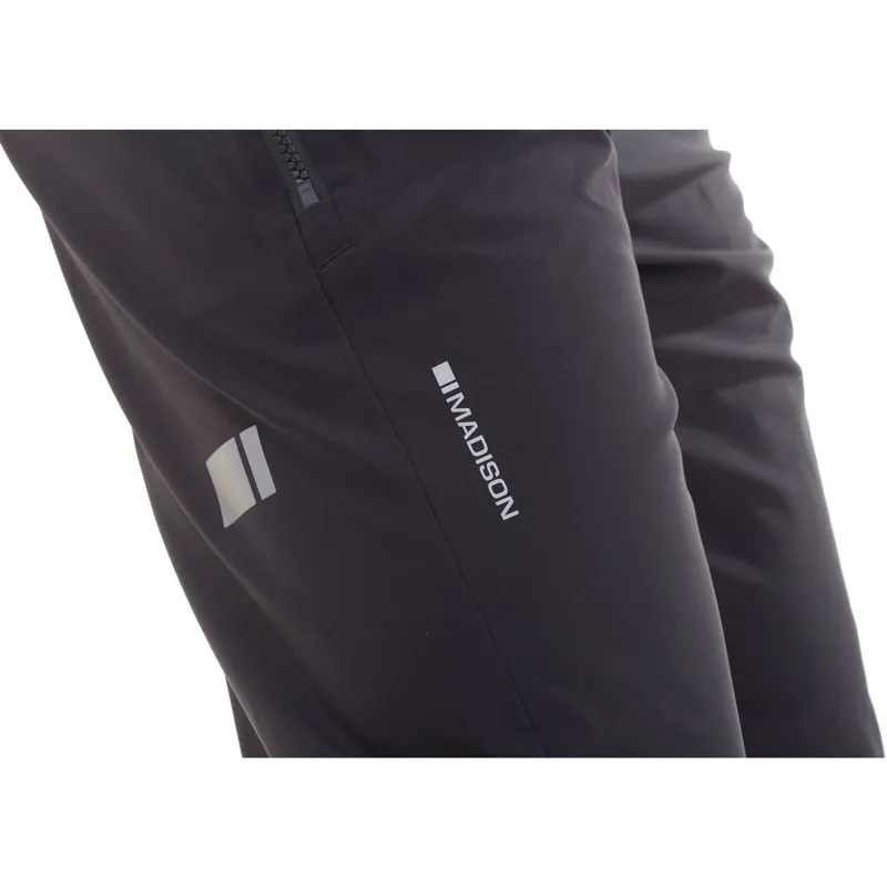 Madison DTE 3-Layer Waterproof Cycling Bib Trousers In Black - Image 2