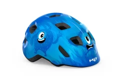 MET Hooray Kids Bike Helmet In Blue Monsters
