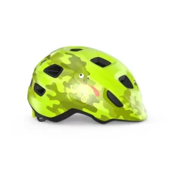 MET Hooray Kids Bike Helmet In Lime Green Chameleon
