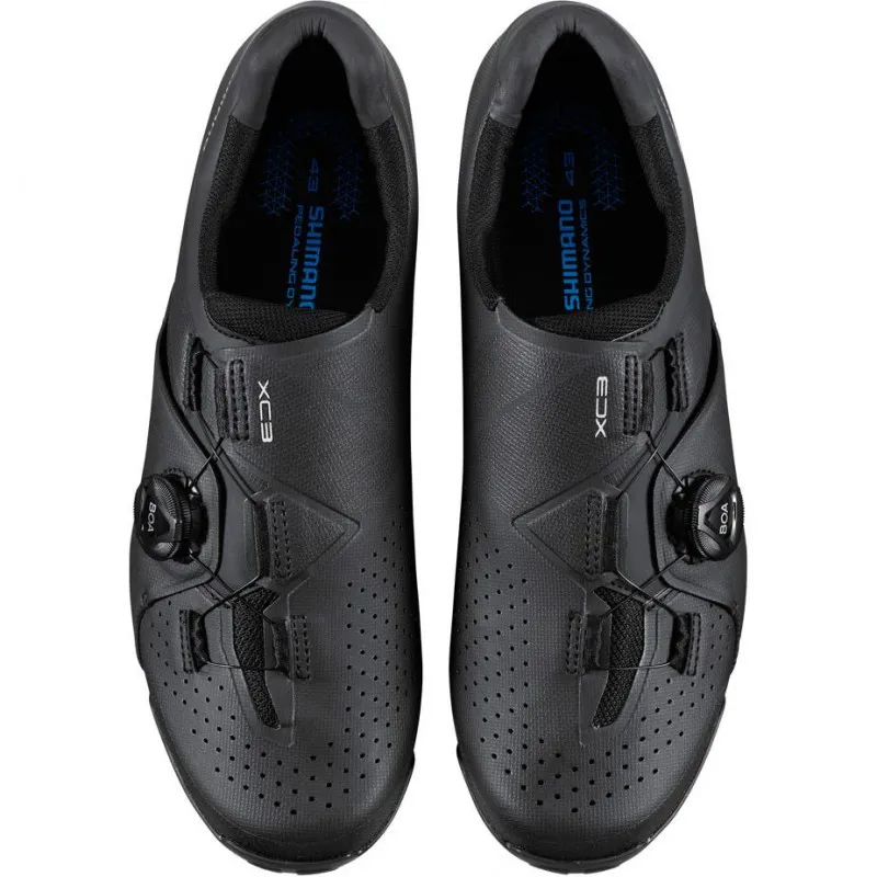 Shimano XC3 SPD MTB BOA Cycling Shoes In Black - Image 2