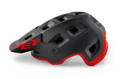MET Terranova Mountain Bike Helmet In Black And Red