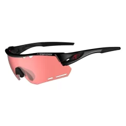 Tifosi Alliant Enliven Red Lens Cycling Sunglasses In Black