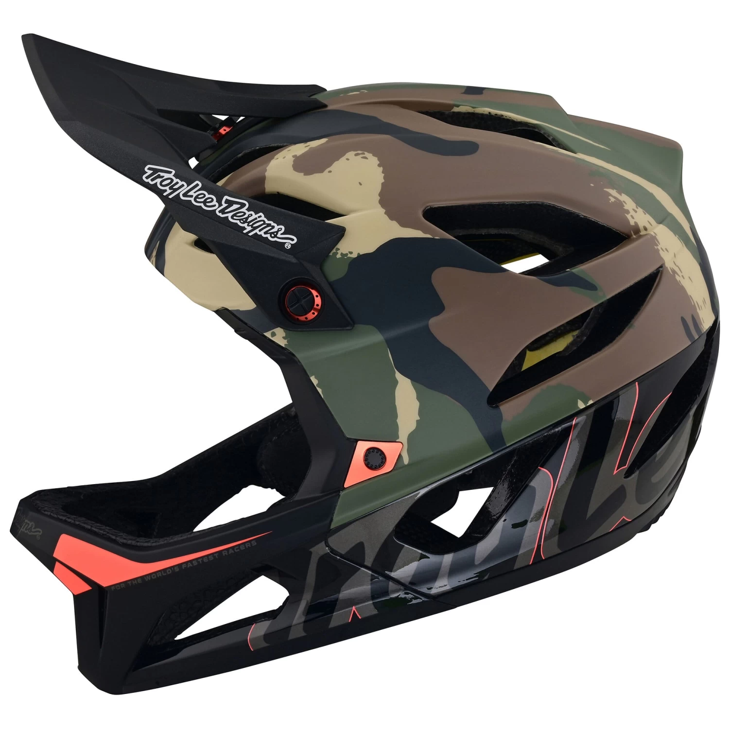 Troy Lee Designs Stage MIPS Full Face Helmet In Signature Black - Image 3