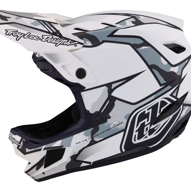 Troy Lee Designs D4 Composite MIPS Full Face Helmet Matrix Camo White - Image 5
