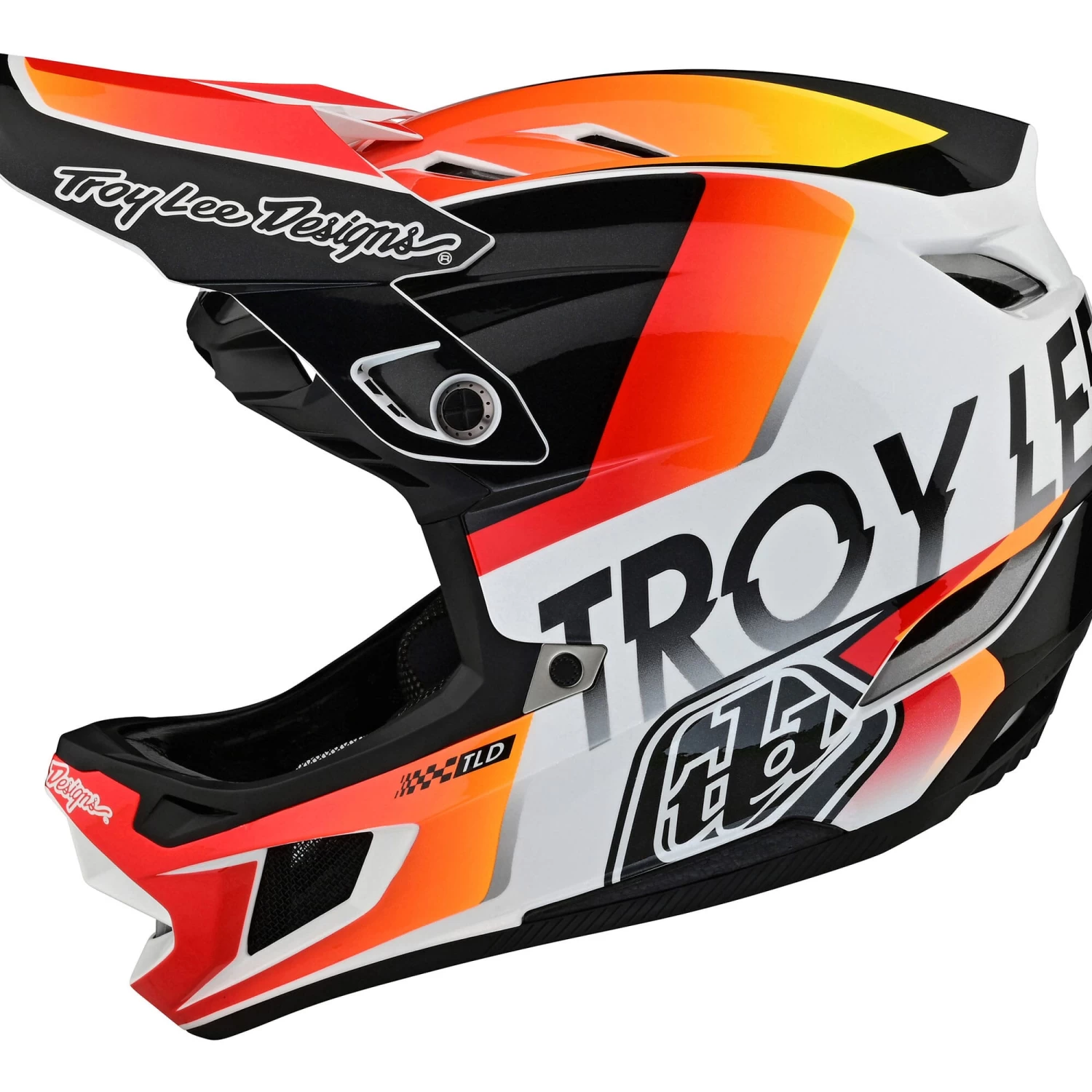 Troy Lee Designs D4 Composite MIPS Full Face Helmet Matrix Camo White - Image 3