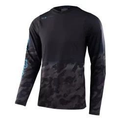 Troy Lee Designs Skyline Long Sleeve Jersey In Fader Digi Black