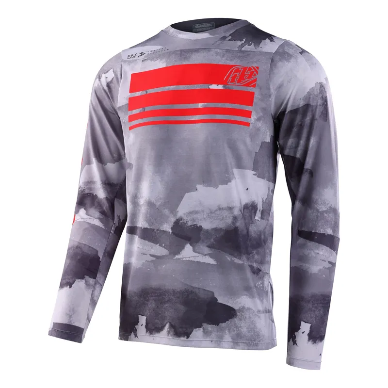 Troy Lee Designs Skyline Long Sleeve Jersey In Mono Charcoal - Image 2