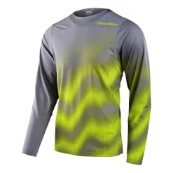 Troy Lee Designs Skyline Chill Long Sleeve Jersey In Waves Grey